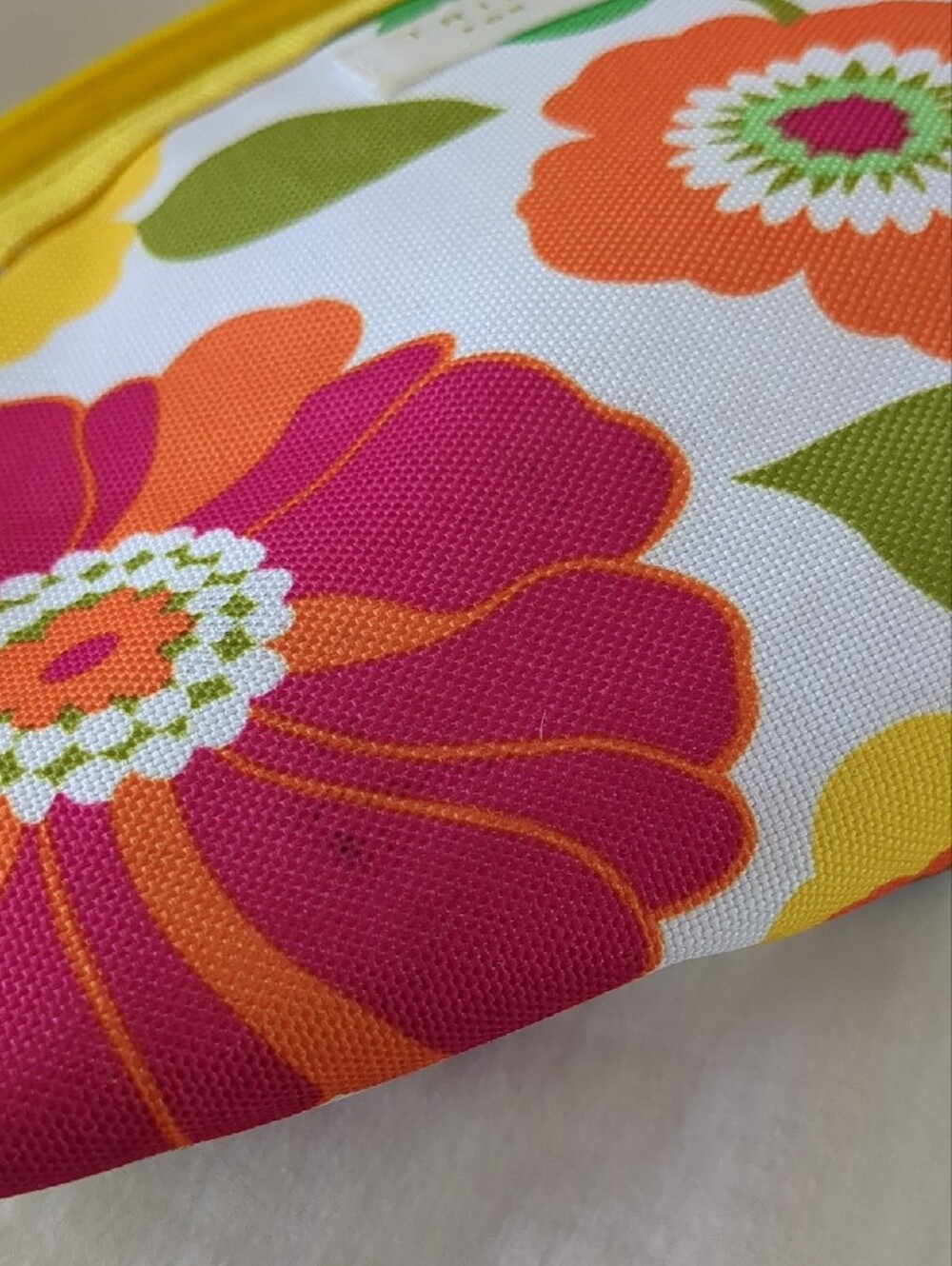 Trina Turk Floral Cosmetic Pouch - Orange, Green, Yellow, Pink - Picture 5 of 6